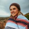 imageHydration Nation Authentic Large Handwoven Mexican Striped Throw Blanket  Soft Durable EcoFriendly  70quotx50quot  AzureMint Orange