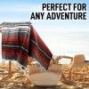 imageHydration Nation Authentic Large Handwoven Mexican Striped Throw Blanket  Soft Durable EcoFriendly  70quotx50quot  AzureOrange