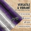 imageHydration Nation Authentic Large Handwoven Mexican Striped Throw Blanket  Soft Durable EcoFriendly  70quotx50quot  AzurePurple