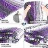 imageHydration Nation Authentic Large Handwoven Mexican Striped Throw Blanket  Soft Durable EcoFriendly  70quotx50quot  AzurePurple