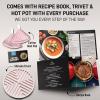 imageZulay Kitchen 6 Quart Enameled Cast Iron Dutch Oven with Lid  Premium Durability ampamp Oven Safe up to 500F  Heavy Duty Cookware Perfect for Bread Baking Stews Braising ampamp Roasting  RedPink