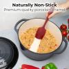 imageZulay Kitchen 6 Quart Enameled Cast Iron Dutch Oven with Lid  Premium Durability ampamp Oven Safe up to 500F  Heavy Duty Cookware Perfect for Bread Baking Stews Braising ampamp Roasting  RedGrey