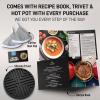 imageZulay Kitchen 6 Quart Enameled Cast Iron Dutch Oven with Lid  Premium Durability ampamp Oven Safe up to 500F  Heavy Duty Cookware Perfect for Bread Baking Stews Braising ampamp Roasting  RedGrey