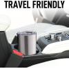 imageZulay 12 oz Insulated Coffee Mug with Lid  Stainless Steel Camping Mug Tumbler with Handle  Double Wall Vacuum Duracoated Insulated Mug For Travel Camping Office Outdoor SilverSilver