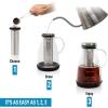 imageZulay Kitchen 1 Gallon Cold Brew Coffee Maker  Large Iced Tea ampamp Cold Brew Pitcher with ExtraThick Glass ampamp Stainless Steel Infuser  Cold Brew Coffee Maker with Airtight Lid ampamp Spout SilverSilver