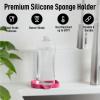 imageZulay Kitchen 9x35 Silicone Sponge Holder for Kitchen Sink  Flexible Multipurpose Soap Tray  Sink Organizer for Kitchen Bathroom Makeup Trinkets ampamp More GrayHoneysuckle