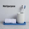 imageZulay Kitchen 9x35 Silicone Sponge Holder for Kitchen Sink  Flexible Multipurpose Soap Tray  Sink Organizer for Kitchen Bathroom Makeup Trinkets ampamp More GrayProvence Blue