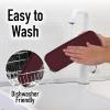imageZulay Kitchen 9x35 Silicone Sponge Holder for Kitchen Sink  Flexible Multipurpose Soap Tray  Sink Organizer for Kitchen Bathroom Makeup Trinkets ampamp More GrayDark Mahogany