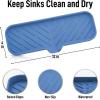 imageZulay Kitchen 9x35 Silicone Sponge Holder for Kitchen Sink  Flexible Multipurpose Soap Tray  Sink Organizer for Kitchen Bathroom Makeup Trinkets ampamp More GrayProvence Blue