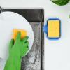 imageZulay Kitchen 9x35 Silicone Sponge Holder for Kitchen Sink  Flexible Multipurpose Soap Tray  Sink Organizer for Kitchen Bathroom Makeup Trinkets ampamp More GrayProvence Blue
