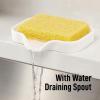 imageZulay Kitchen 9x35 Silicone Sponge Holder for Kitchen Sink  Flexible Multipurpose Soap Tray  Sink Organizer for Kitchen Bathroom Makeup Trinkets ampamp More GrayWhite