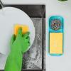 imageZulay Kitchen 9x35 Silicone Sponge Holder for Kitchen Sink  Flexible Multipurpose Soap Tray  Sink Organizer for Kitchen Bathroom Makeup Trinkets ampamp More GrayAqua Sky