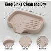 imageZulay Kitchen 9x35 Silicone Sponge Holder for Kitchen Sink  Flexible Multipurpose Soap Tray  Sink Organizer for Kitchen Bathroom Makeup Trinkets ampamp More GrayIvory