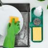imageZulay Kitchen 9x35 Silicone Sponge Holder for Kitchen Sink  Flexible Multipurpose Soap Tray  Sink Organizer for Kitchen Bathroom Makeup Trinkets ampamp More GrayPine Green
