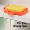 imageZulay Kitchen 9x35 Silicone Sponge Holder for Kitchen Sink  Flexible Multipurpose Soap Tray  Sink Organizer for Kitchen Bathroom Makeup Trinkets ampamp More GrayOrange