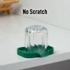 imageZulay Kitchen 9x35 Silicone Sponge Holder for Kitchen Sink  Flexible Multipurpose Soap Tray  Sink Organizer for Kitchen Bathroom Makeup Trinkets ampamp More GrayPine Green