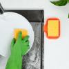 imageZulay Kitchen 9x35 Silicone Sponge Holder for Kitchen Sink  Flexible Multipurpose Soap Tray  Sink Organizer for Kitchen Bathroom Makeup Trinkets ampamp More GrayOrange