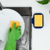 imageZulay Kitchen 9x35 Silicone Sponge Holder for Kitchen Sink  Flexible Multipurpose Soap Tray  Sink Organizer for Kitchen Bathroom Makeup Trinkets ampamp More GrayDark Blue