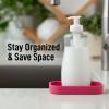 imageZulay Kitchen 9x35 Silicone Sponge Holder for Kitchen Sink  Flexible Multipurpose Soap Tray  Sink Organizer for Kitchen Bathroom Makeup Trinkets ampamp More GrayHoneysuckle