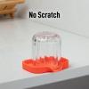 imageZulay Kitchen 9x35 Silicone Sponge Holder for Kitchen Sink  Flexible Multipurpose Soap Tray  Sink Organizer for Kitchen Bathroom Makeup Trinkets ampamp More GrayOrange