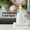 imageZulay Kitchen 9x35 Silicone Sponge Holder for Kitchen Sink  Flexible Multipurpose Soap Tray  Sink Organizer for Kitchen Bathroom Makeup Trinkets ampamp More GrayWhite