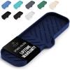 imageZulay Kitchen 9x35 Silicone Sponge Holder for Kitchen Sink  Flexible Multipurpose Soap Tray  Sink Organizer for Kitchen Bathroom Makeup Trinkets ampamp More GrayDark Blue