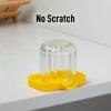 imageZulay Kitchen 9x35 Silicone Sponge Holder for Kitchen Sink  Flexible Multipurpose Soap Tray  Sink Organizer for Kitchen Bathroom Makeup Trinkets ampamp More GrayYellow