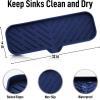 imageZulay Kitchen 9x35 Silicone Sponge Holder for Kitchen Sink  Flexible Multipurpose Soap Tray  Sink Organizer for Kitchen Bathroom Makeup Trinkets ampamp More GrayDark Blue