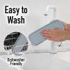 imageZulay Kitchen 9x35 Silicone Sponge Holder for Kitchen Sink  Flexible Multipurpose Soap Tray  Sink Organizer for Kitchen Bathroom Makeup Trinkets ampamp More GrayGray