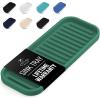 imageZulay Kitchen 9x35 Silicone Sponge Holder for Kitchen Sink  Flexible Multipurpose Soap Tray  Sink Organizer for Kitchen Bathroom Makeup Trinkets ampamp More GrayPine Green