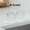 imageZulay Kitchen 9x35 Silicone Sponge Holder for Kitchen Sink  Flexible Multipurpose Soap Tray  Sink Organizer for Kitchen Bathroom Makeup Trinkets ampamp More GrayWhite
