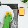 imageZulay Kitchen 9x35 Silicone Sponge Holder for Kitchen Sink  Flexible Multipurpose Soap Tray  Sink Organizer for Kitchen Bathroom Makeup Trinkets ampamp More GrayCanyon Rose