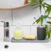 imageZulay Kitchen 9x35 Silicone Sponge Holder for Kitchen Sink  Flexible Multipurpose Soap Tray  Sink Organizer for Kitchen Bathroom Makeup Trinkets ampamp More GrayGray