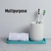 imageZulay Kitchen 9x35 Silicone Sponge Holder for Kitchen Sink  Flexible Multipurpose Soap Tray  Sink Organizer for Kitchen Bathroom Makeup Trinkets ampamp More GrayAqua Sky