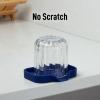 imageZulay Kitchen 9x35 Silicone Sponge Holder for Kitchen Sink  Flexible Multipurpose Soap Tray  Sink Organizer for Kitchen Bathroom Makeup Trinkets ampamp More GrayDark Blue