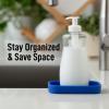 imageZulay Kitchen 9x35 Silicone Sponge Holder for Kitchen Sink  Flexible Multipurpose Soap Tray  Sink Organizer for Kitchen Bathroom Makeup Trinkets ampamp More GrayTurkish Sea