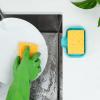 imageZulay Kitchen 9x35 Silicone Sponge Holder for Kitchen Sink  Flexible Multipurpose Soap Tray  Sink Organizer for Kitchen Bathroom Makeup Trinkets ampamp More GrayAqua Sky