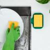 imageZulay Kitchen 9x35 Silicone Sponge Holder for Kitchen Sink  Flexible Multipurpose Soap Tray  Sink Organizer for Kitchen Bathroom Makeup Trinkets ampamp More GrayPine Green