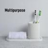 imageZulay Kitchen 9x35 Silicone Sponge Holder for Kitchen Sink  Flexible Multipurpose Soap Tray  Sink Organizer for Kitchen Bathroom Makeup Trinkets ampamp More GrayWhite