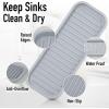 imageZulay Kitchen 9x35 Silicone Sponge Holder for Kitchen Sink  Flexible Multipurpose Soap Tray  Sink Organizer for Kitchen Bathroom Makeup Trinkets ampamp More GrayGray