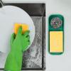imageZulay Kitchen 9x35 Silicone Sponge Holder for Kitchen Sink  Flexible Multipurpose Soap Tray  Sink Organizer for Kitchen Bathroom Makeup Trinkets ampamp More GrayPine Green