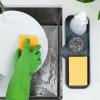 imageZulay Kitchen 9x35 Silicone Sponge Holder for Kitchen Sink  Flexible Multipurpose Soap Tray  Sink Organizer for Kitchen Bathroom Makeup Trinkets ampamp More GrayGrey