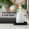 imageZulay Kitchen 9x35 Silicone Sponge Holder for Kitchen Sink  Flexible Multipurpose Soap Tray  Sink Organizer for Kitchen Bathroom Makeup Trinkets ampamp More GrayChocolate