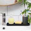imageZulay Kitchen 9x35 Silicone Sponge Holder for Kitchen Sink  Flexible Multipurpose Soap Tray  Sink Organizer for Kitchen Bathroom Makeup Trinkets ampamp More GrayBlack