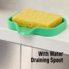 imageZulay Kitchen 9x35 Silicone Sponge Holder for Kitchen Sink  Flexible Multipurpose Soap Tray  Sink Organizer for Kitchen Bathroom Makeup Trinkets ampamp More GrayCarnival Glass