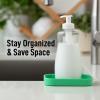 imageZulay Kitchen 9x35 Silicone Sponge Holder for Kitchen Sink  Flexible Multipurpose Soap Tray  Sink Organizer for Kitchen Bathroom Makeup Trinkets ampamp More GrayCarnival Glass