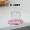 imageZulay Kitchen 9x35 Silicone Sponge Holder for Kitchen Sink  Flexible Multipurpose Soap Tray  Sink Organizer for Kitchen Bathroom Makeup Trinkets ampamp More GrayPink