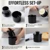 imageZulay Kitchen Butter Crock With Lid ampamp Spreader Knife for Countertop  Ceramic French Butter Dish Keeper For Fresh ampamp Spreadable Butter  WhiteBlack