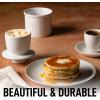 imageZulay Kitchen Butter Crock With Lid ampamp Spreader Knife for Countertop  Ceramic French Butter Dish Keeper For Fresh ampamp Spreadable Butter  WhiteWhite
