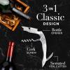 imageZulay Kitchen Corkscrew Wine Opener  Premium 420 Stainless Steel ampamp Rosewood Wine Bottle Opener  Double Hinged Opener with Foil Cutter ampamp Cap Remover  RosewoodResin